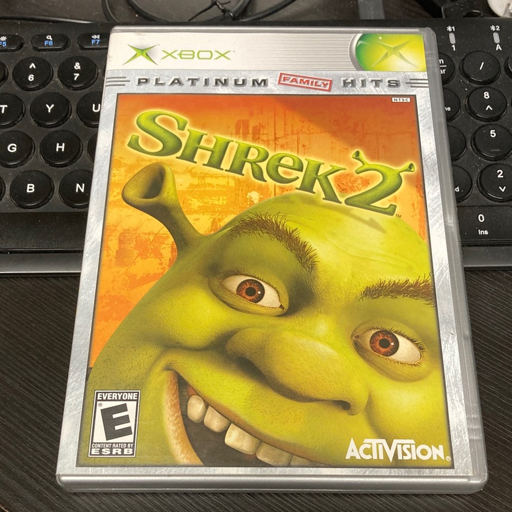Shrek 2 Original OG Xbox Game Case and Manual